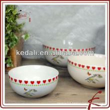 nice color ceramic bowl with footed